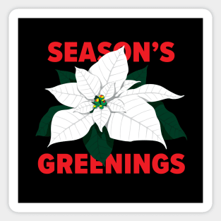 Poinsettia Greetings #2 Sticker